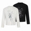 Omirad Vintage Sketch Henley Long Sleeve Tee