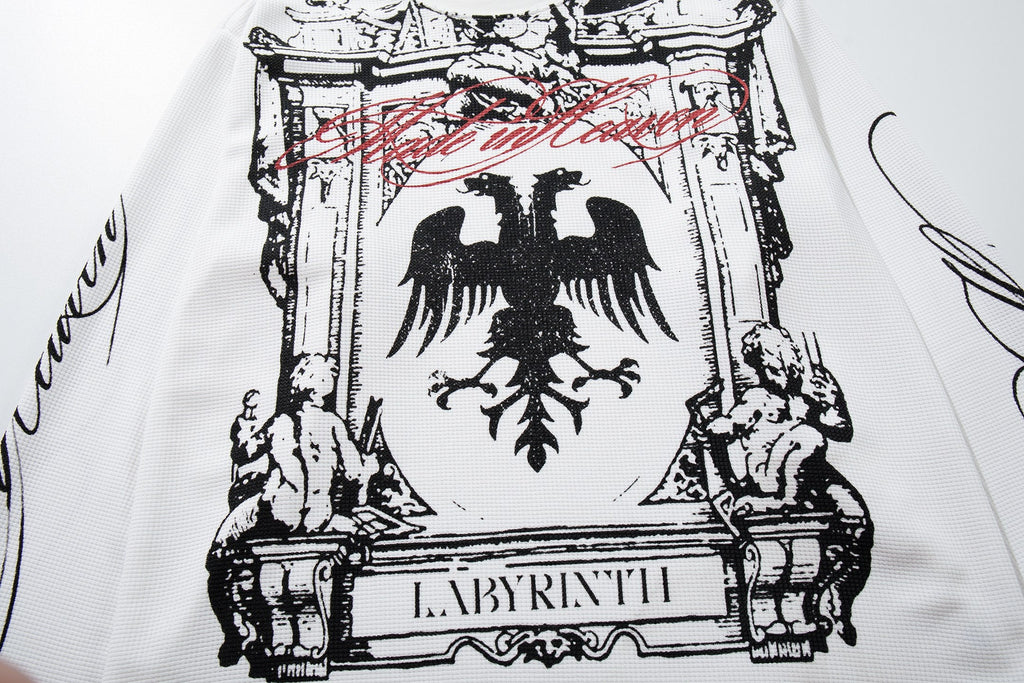 Omirad Gothic Crest Graphic Long Sleeve