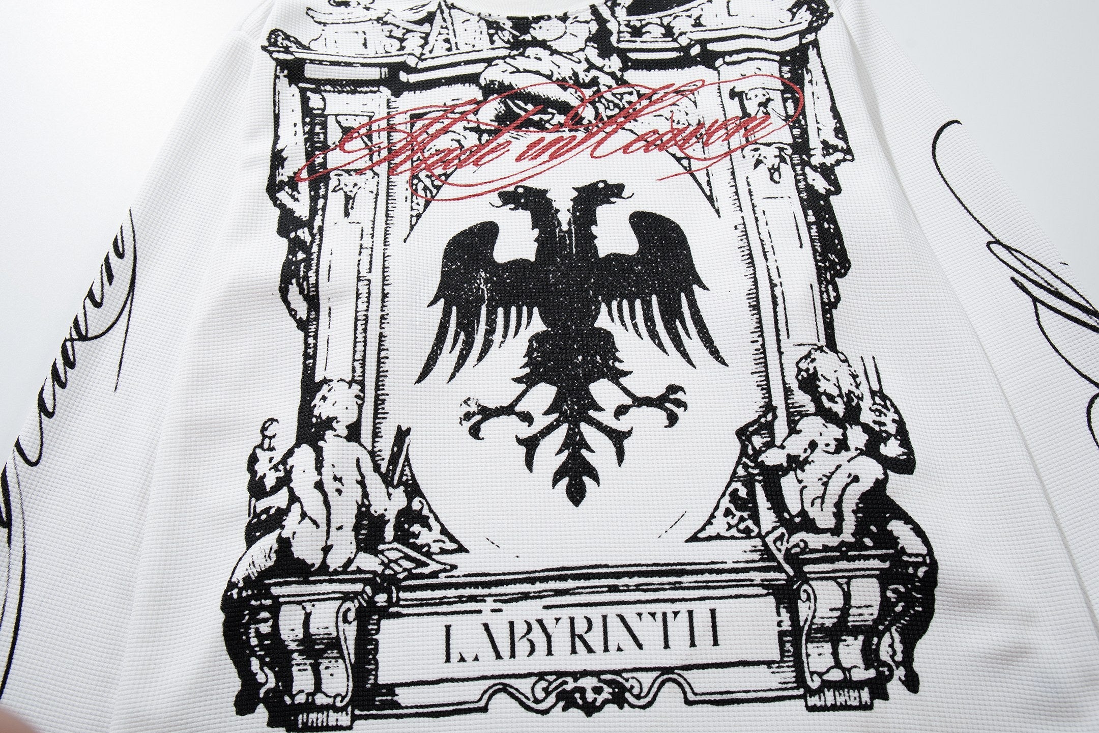 Omirad Gothic Crest Graphic Long Sleeve