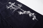 Omirad Gothic Script Wide-Leg Jeans