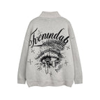 Omirad Eye Vision Knit Zip Cardigan