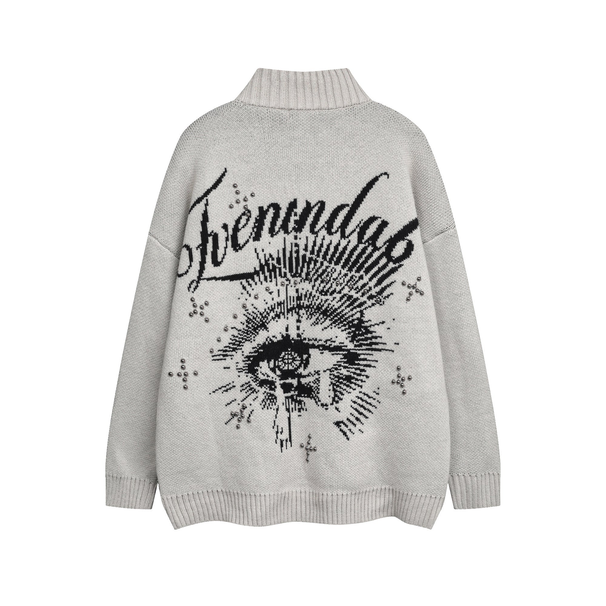 Omirad Eye Vision Knit Zip Cardigan