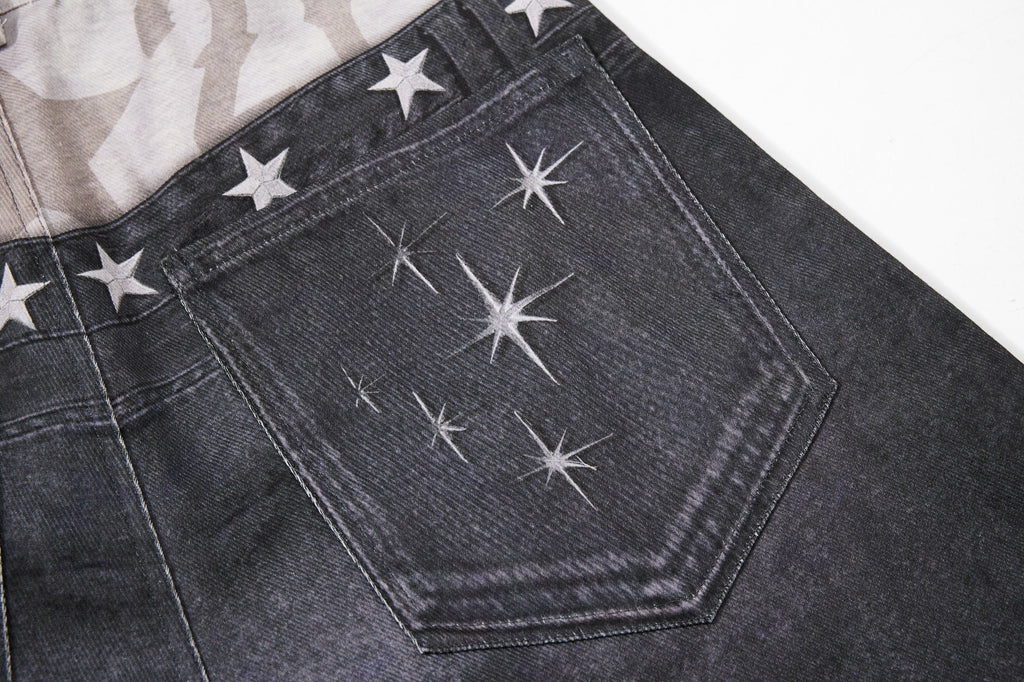 Omirad Layered Distressed Balloon Jeans
