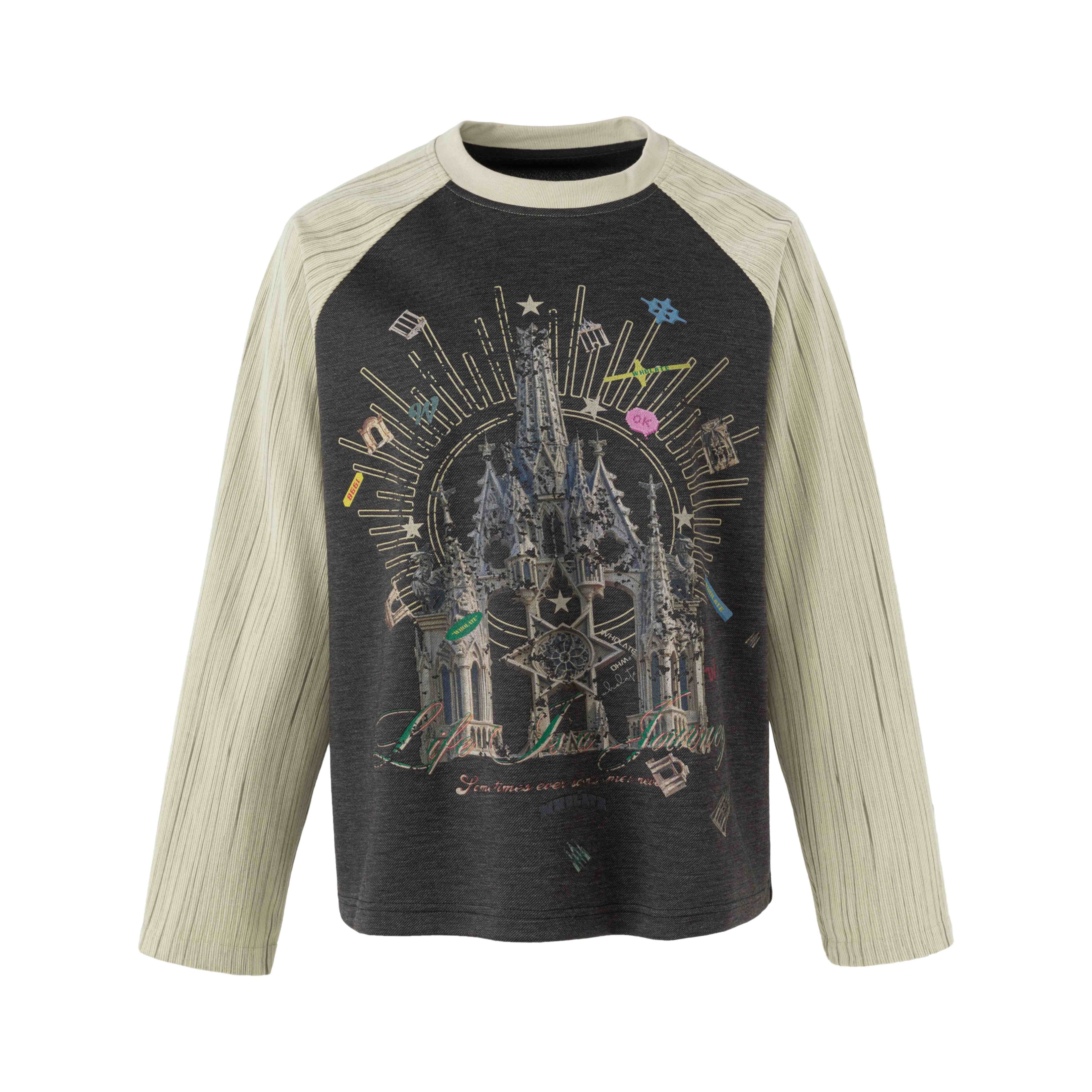 Omirad Graphic Raglan Long Sleeve T-Shirt