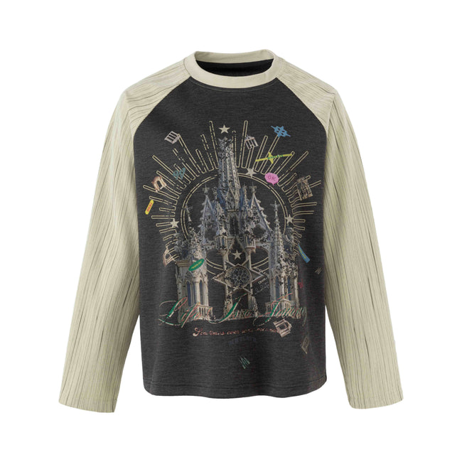 Omirad Graphic Raglan Long Sleeve T-Shirt Main Image