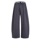 Omirad Script Logo Wide-Leg Sweatpants