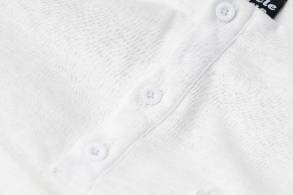 Omirad Union Jack Sleeve Henley Long Sleeve Tee