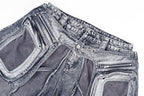 Omirad Convertible Utility Baggy Jeans