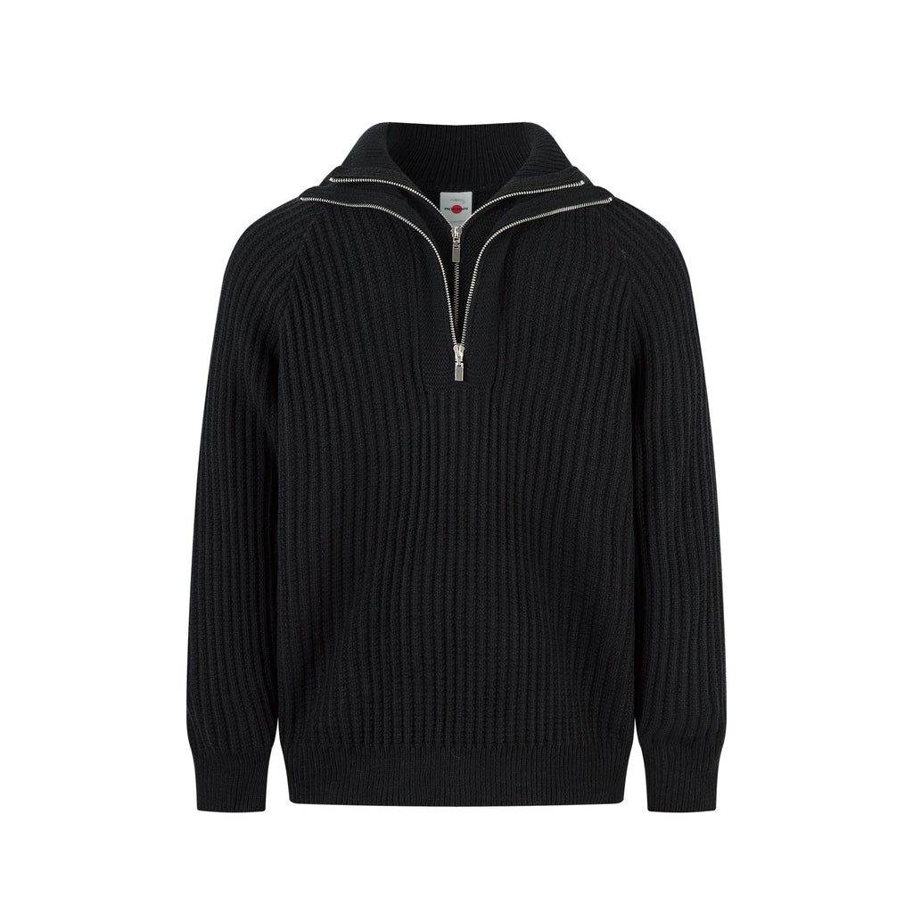 Omirad Minimalist Half-Zip Knit Sweater