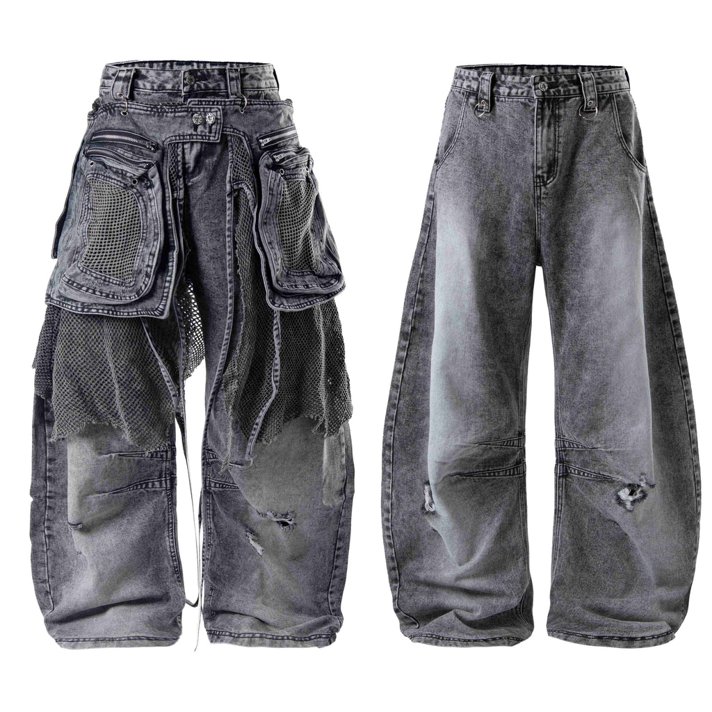 Omirad Convertible Utility Baggy Jeans