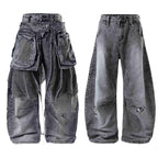 Omirad Convertible Utility Baggy Jeans