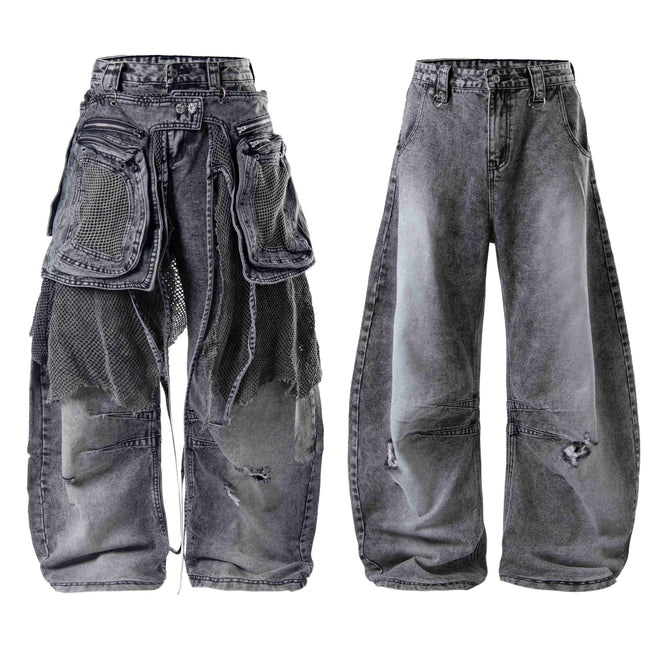 Omirad Convertible Utility Baggy Jeans Hover Image