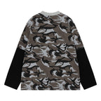 Omirad Layered Camo Long Sleeve Tee