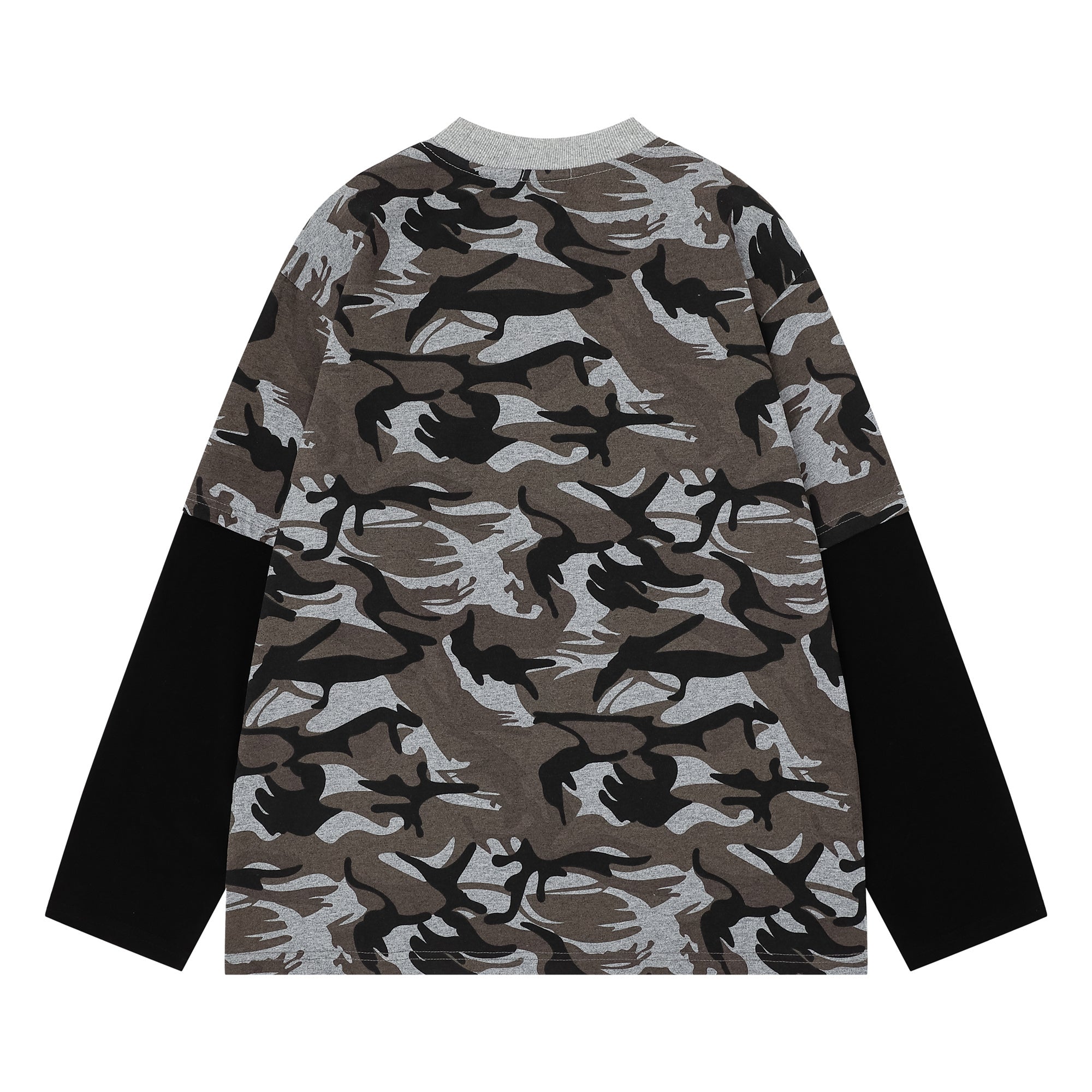 Omirad Layered Camo Long Sleeve Tee