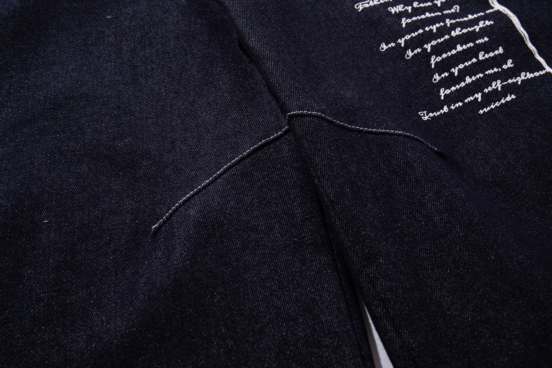 Omirad Gothic Script Wide-Leg Jeans