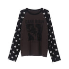 Omirad Star Sleeve Graphic Long Sleeve Tee