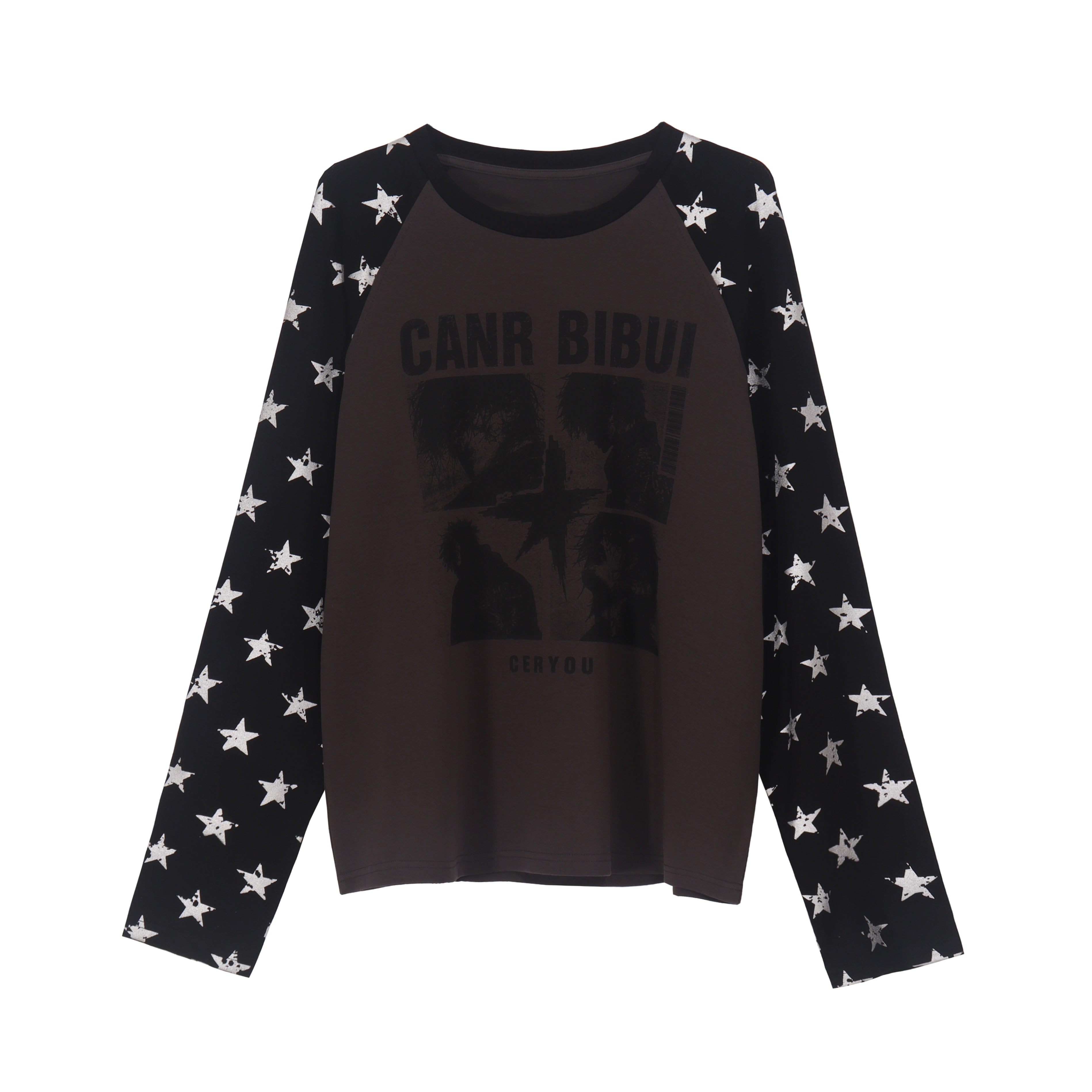 Omirad Star Sleeve Graphic Long Sleeve Tee