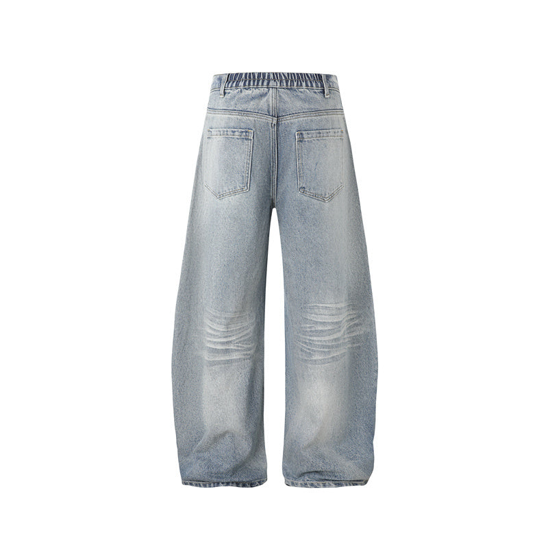 Omirad Script Logo Wide-Leg Jeans