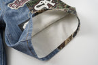 Omirad Camo Patch Denim Jorts