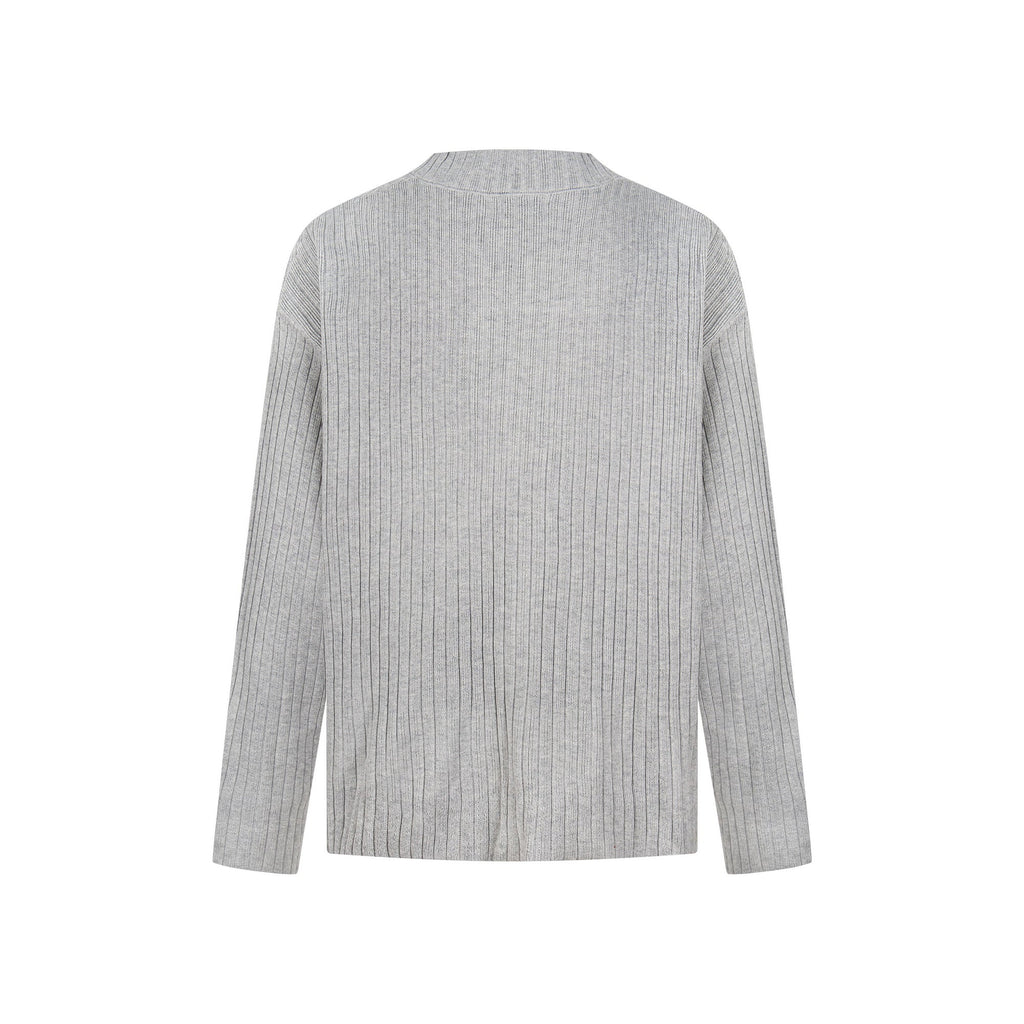 Omirad Graphic Ribbed Knit Top