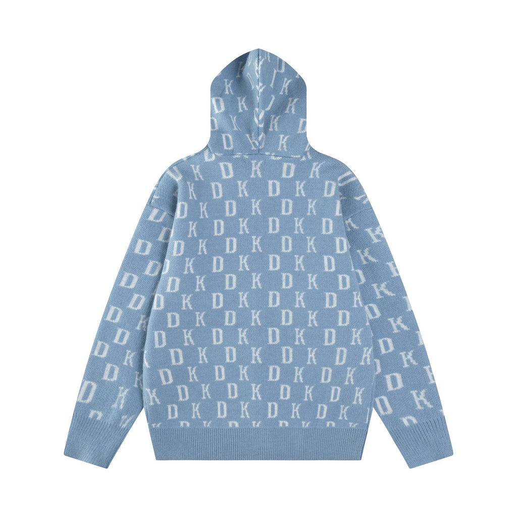 Omirad DK Allover Knit Zip Hoodie