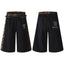 Omirad Leopard Trim Wide Shorts