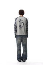 Omirad Cross Graphic Raglan Long Sleeve Tee