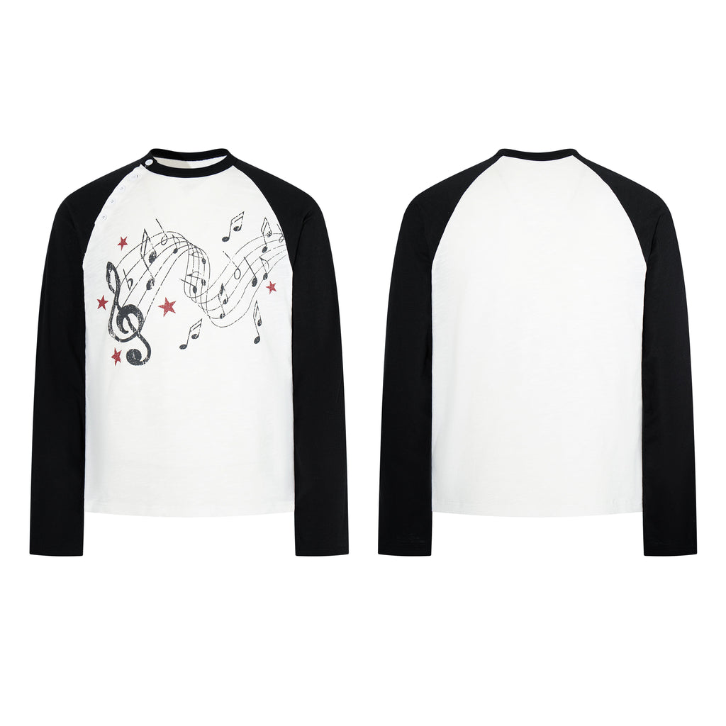 Omirad Music Notes Raglan Long Sleeve