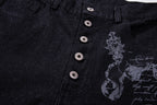 Omirad Gothic Cross Wide-Leg Jeans