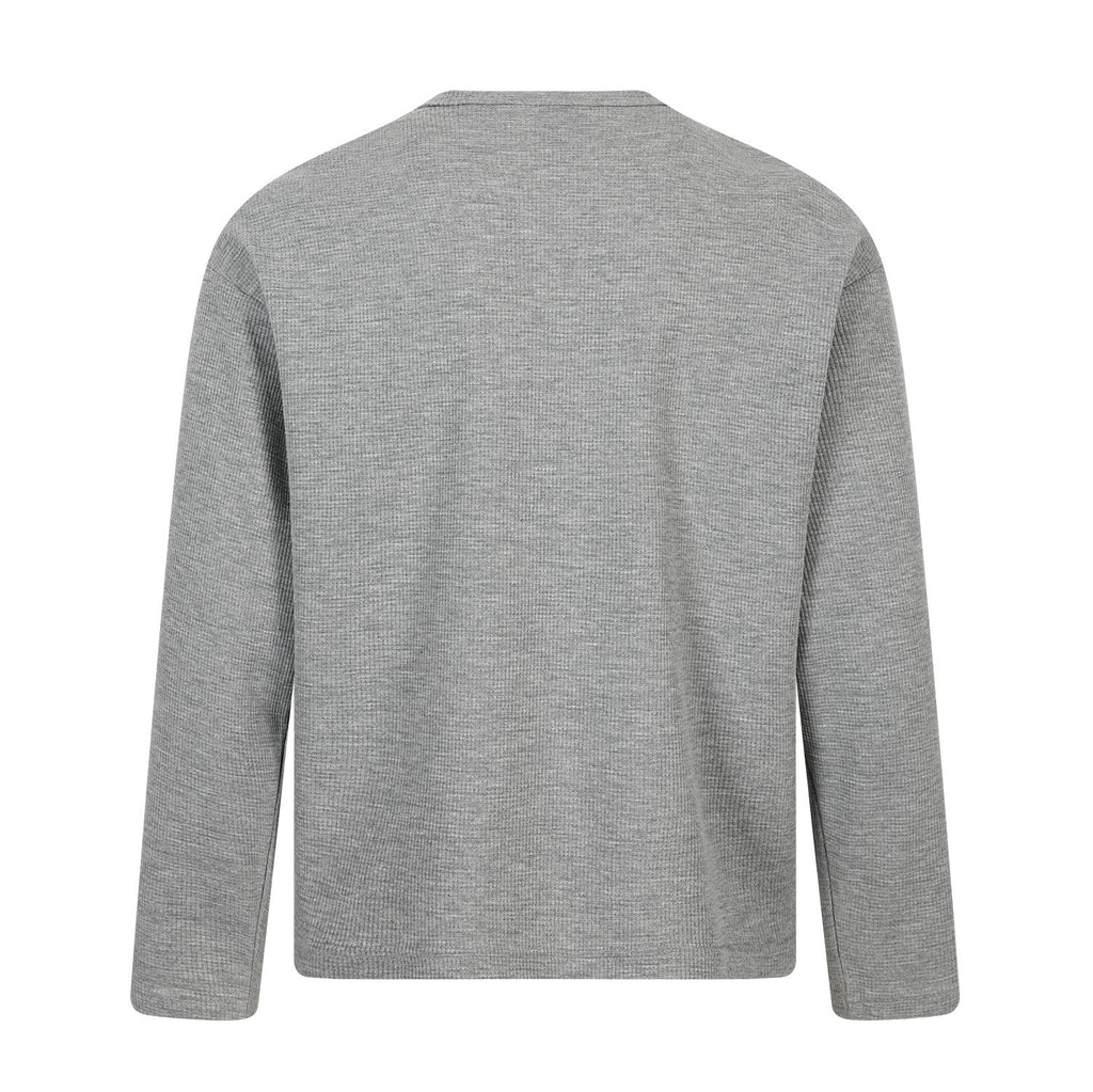 Omirad Cross Graphic Waffle Henley Tee