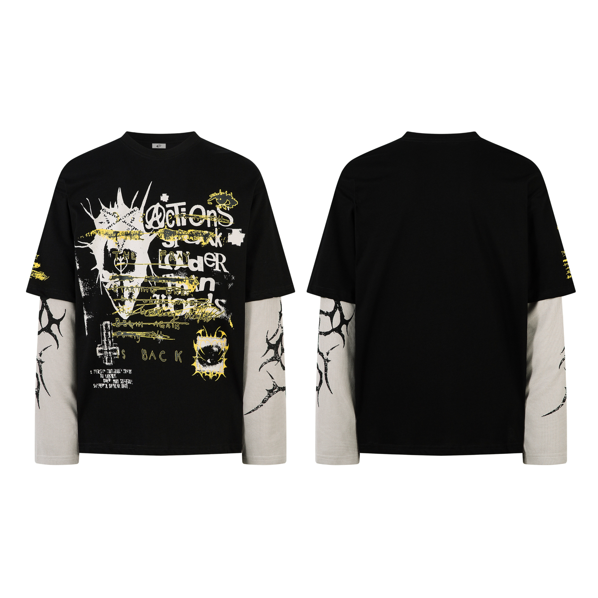 Omirad Layered Graphic Long Sleeve Tee