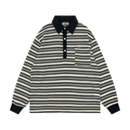 Omirad Striped Knit Long-Sleeve Polo