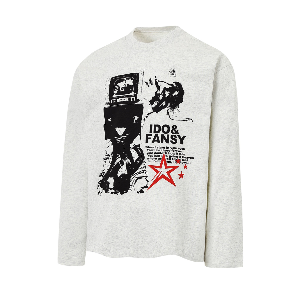Omirad Graphic Collage Long-Sleeve Tee