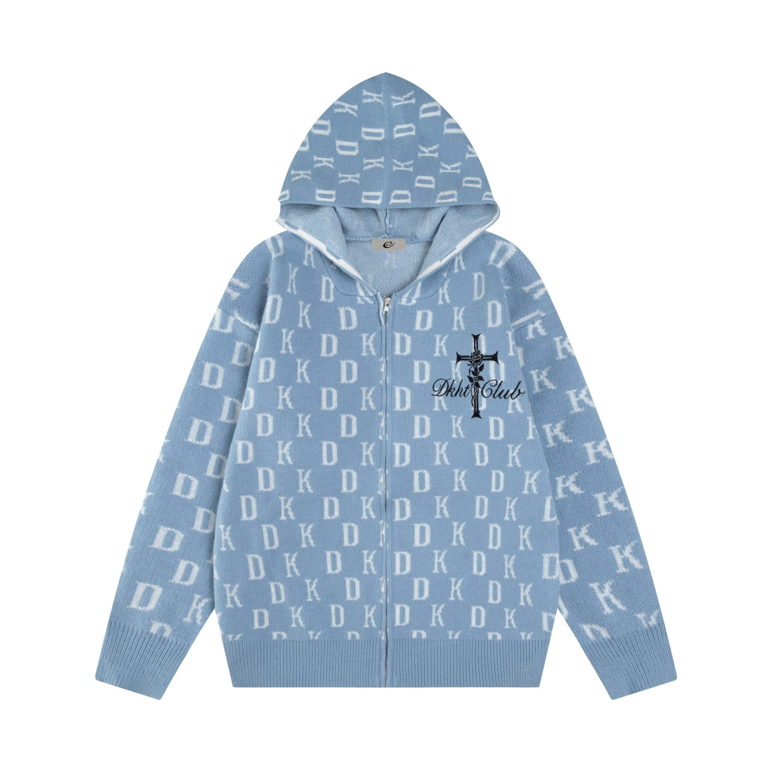 Omirad DK Allover Knit Zip Hoodie