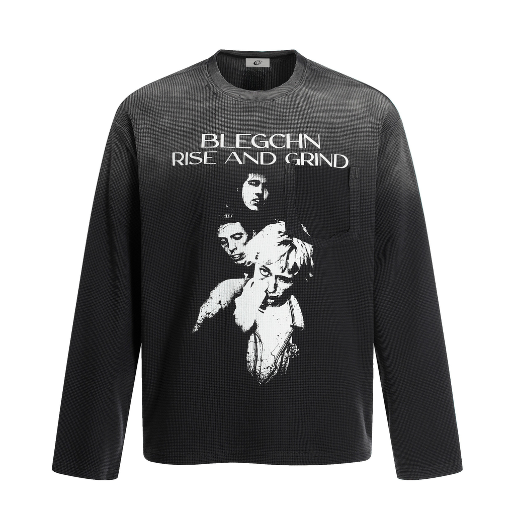 Omirad “Rise and Grind” Graphic Long Sleeve Tee