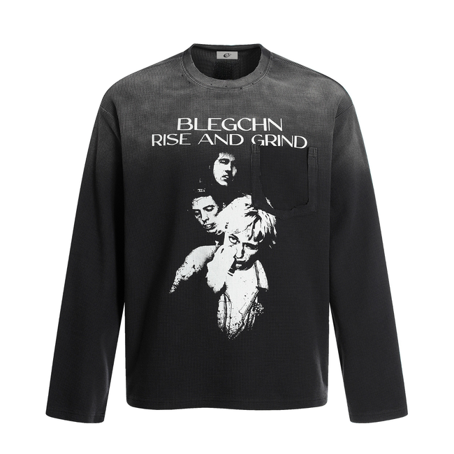 Omirad “Rise and Grind” Graphic Long Sleeve Tee Main Image