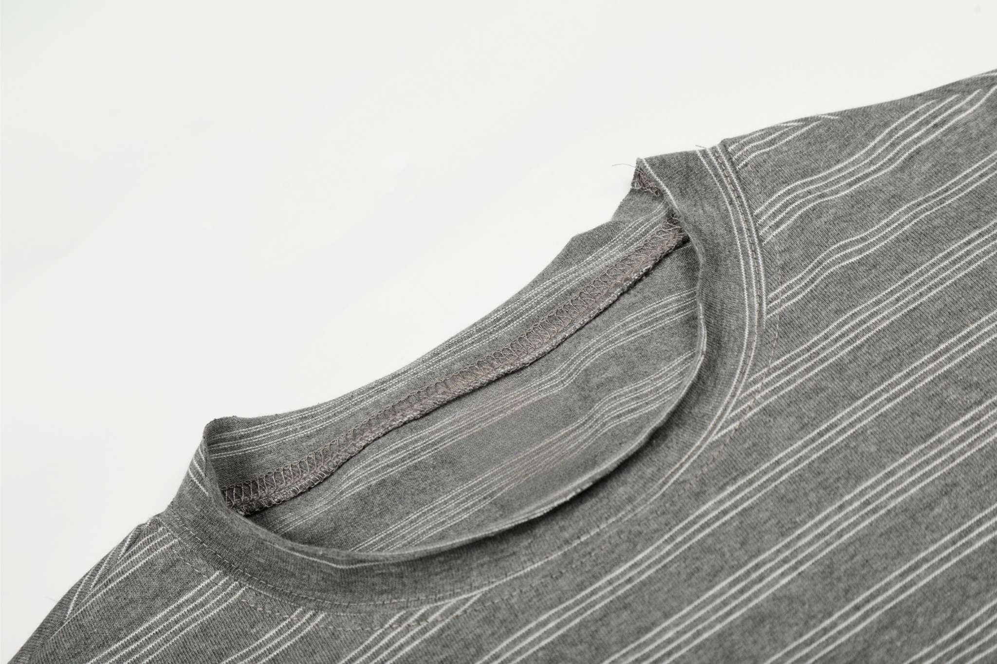 Omirad Striped Gothic Logo Long Sleeve Tee