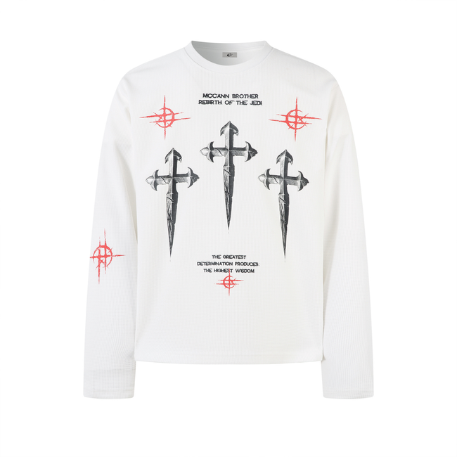 Omirad Gothic Cross Long Sleeve Tee Main Image