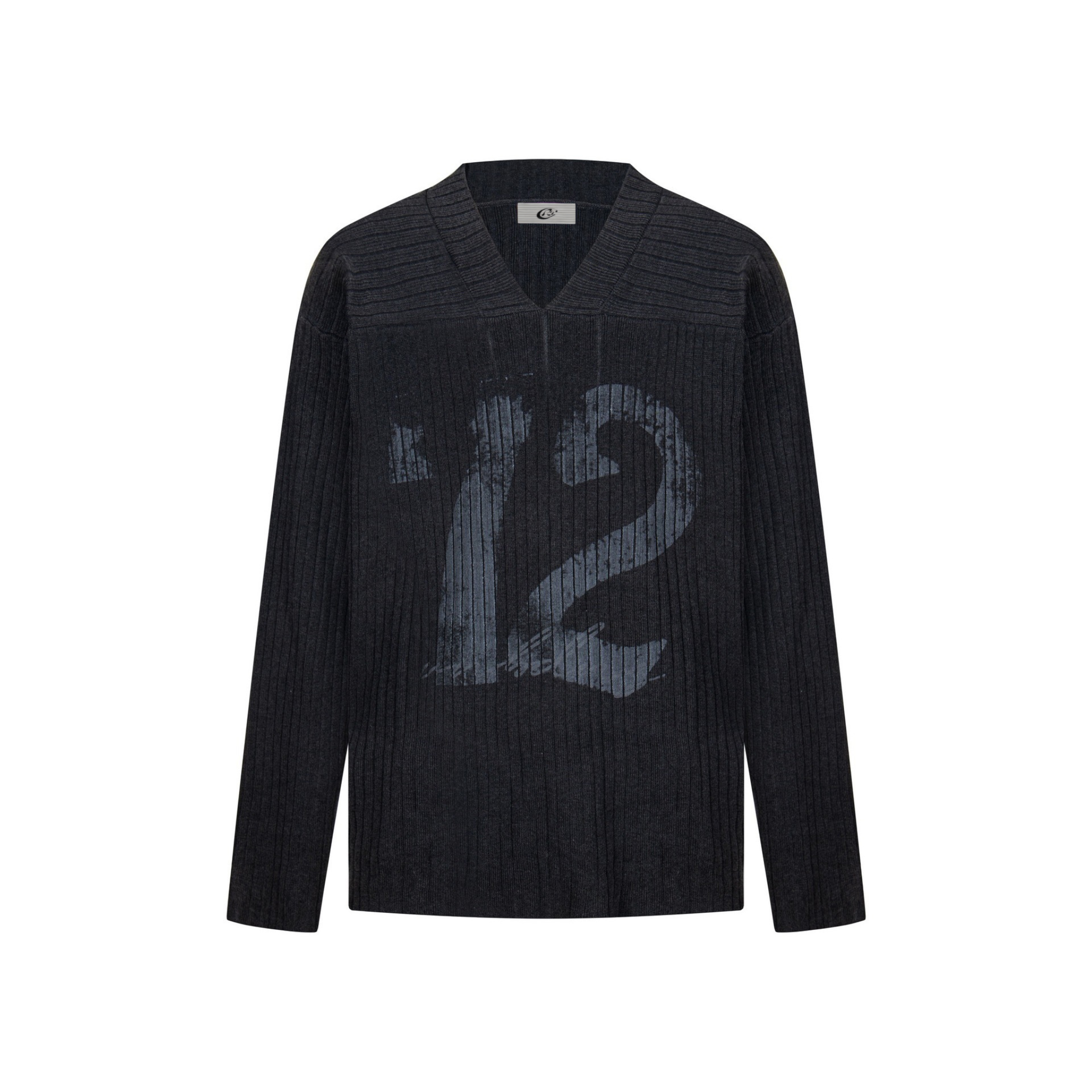 Omirad Graphic Ribbed Knit Top