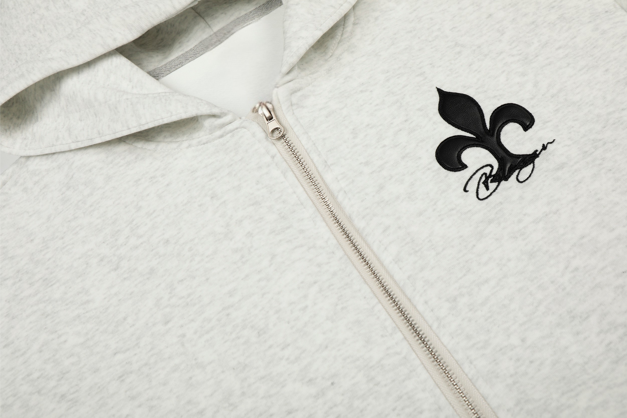 Omirad Cross Emblem Zip Hoodie
