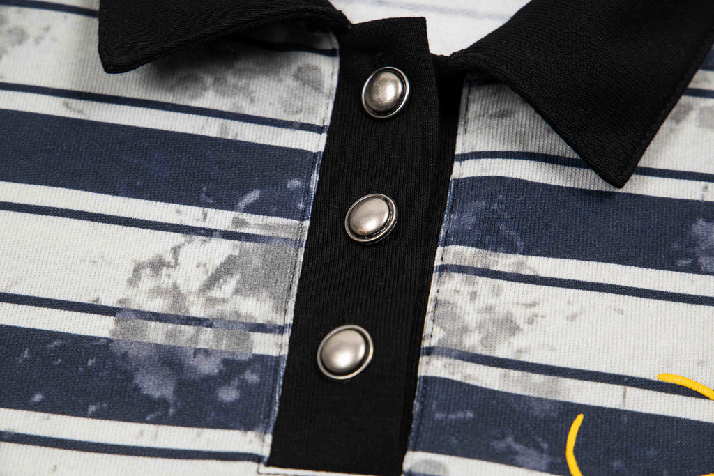 Omirad Vintage Stripe Polo Tee