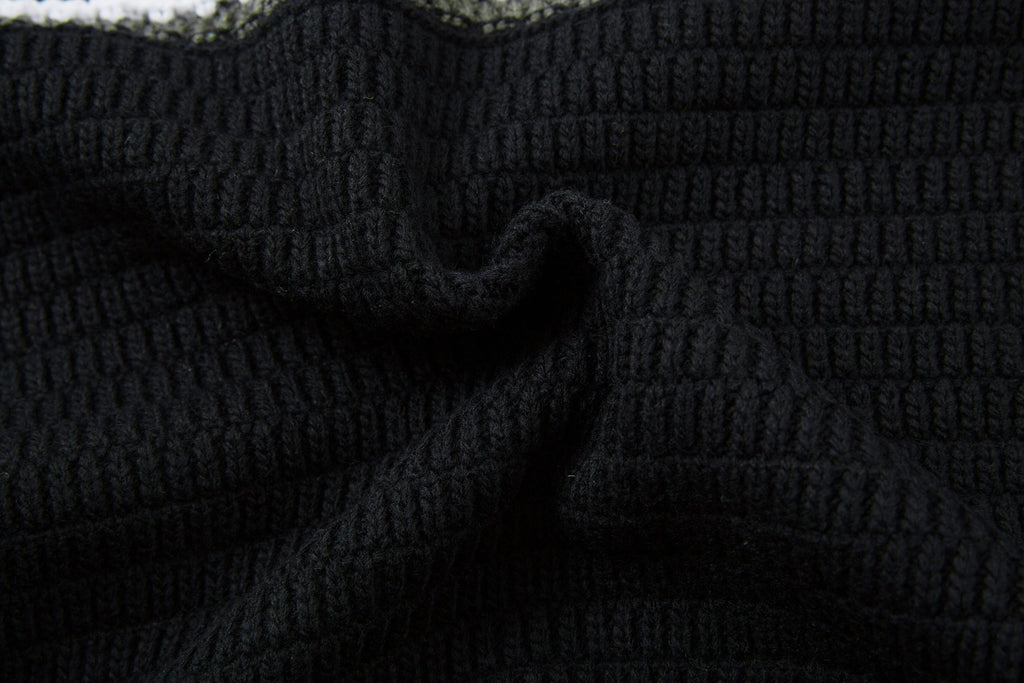Omirad Striped Knit Polo Sweater