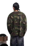 Omirad Camo Text Graphic Longsleeve