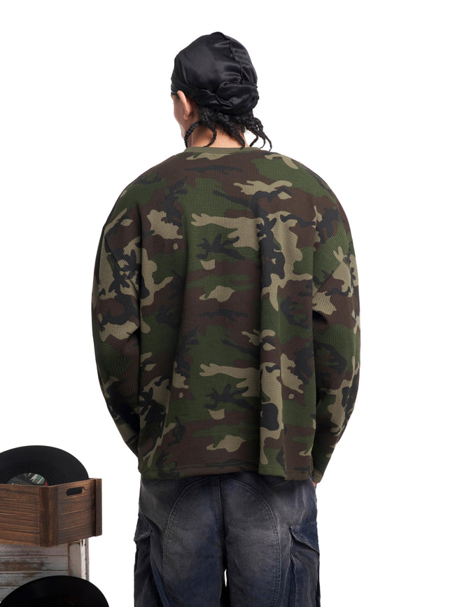 Omirad Camo Text Graphic Longsleeve Main Image