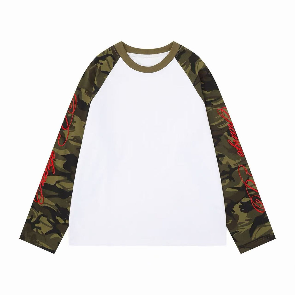 Omirad Camo Sleeve Raglan Long Sleeve Tee