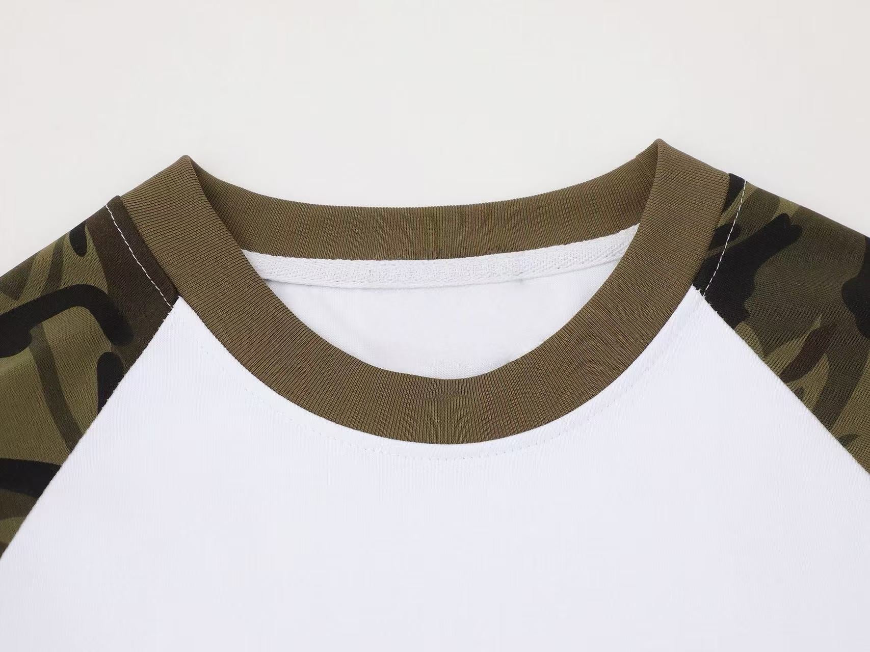 Omirad Camo Sleeve Raglan Long Sleeve Tee