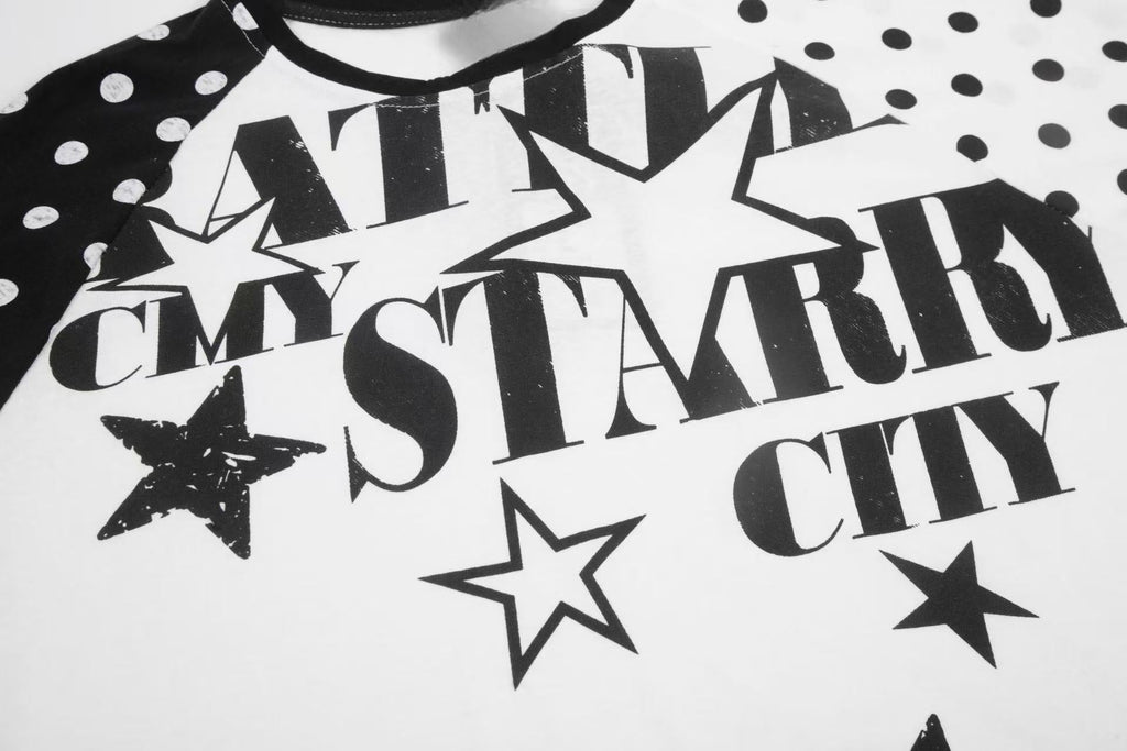 Omirad “Starry City Contrast Raglan Tee”