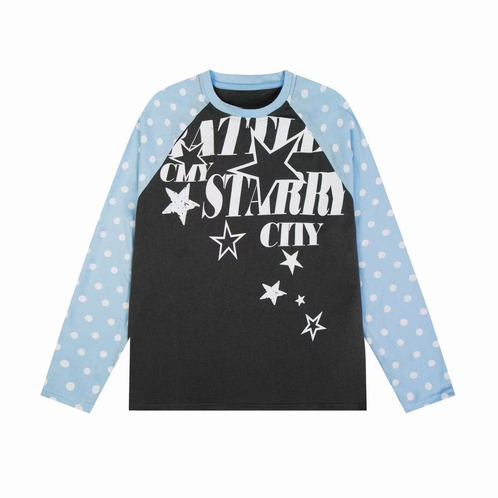 Omirad “Starry City Contrast Raglan Tee”