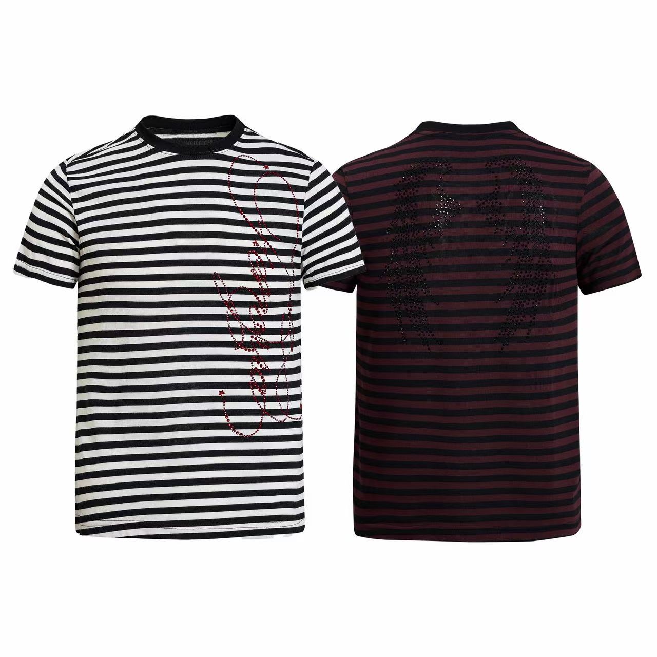 Omirad Rhinestone Stripe Tee