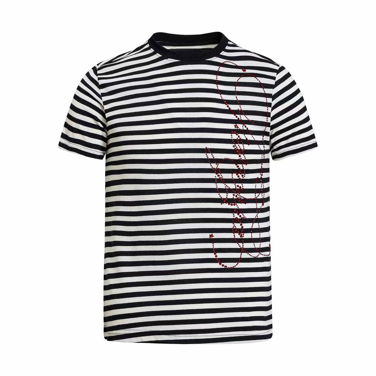 Omirad Rhinestone Stripe Tee